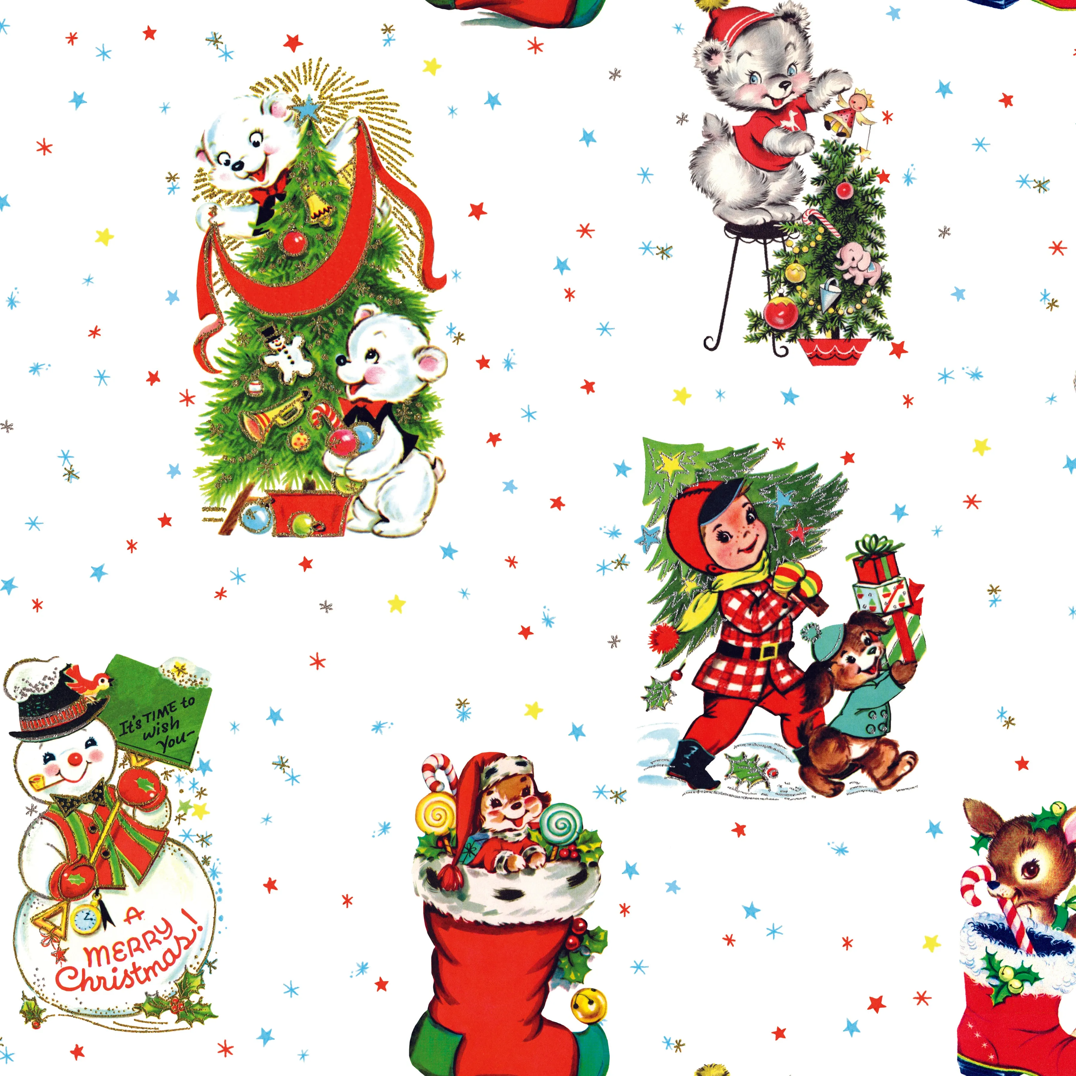 Jingle Bells | Main White by Lindsay Wilkes for Riley Blake | C14830-WHITE